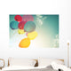Pastel Multicolor Party Balloons Wall Decal