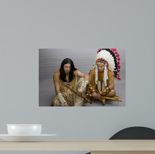 Portrait Two Native Americans Wall Decal