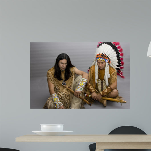 Portrait Two Native Americans Wall Decal