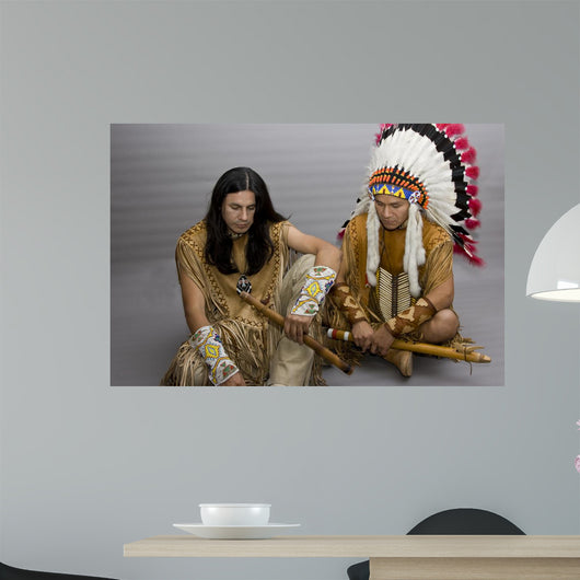 Portrait Two Native Americans Wall Decal
