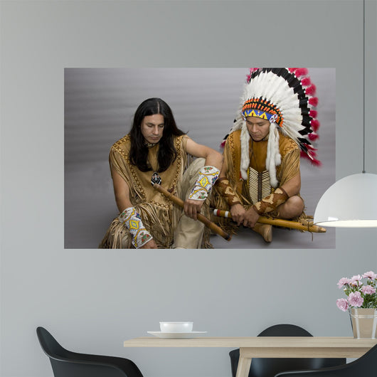 Portrait Two Native Americans Wall Decal
