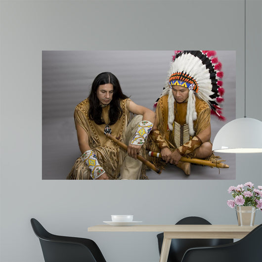 Portrait Two Native Americans Wall Decal