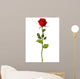 Red Rose White Eps Wall Decal