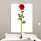 Red Rose White Eps Wall Decal