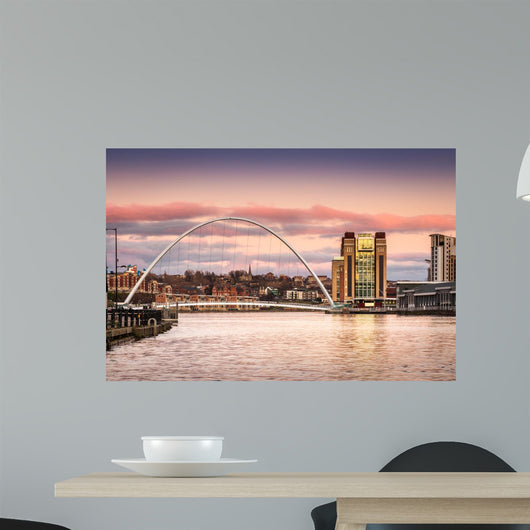 Millennium Bridge Sunset Wall Mural