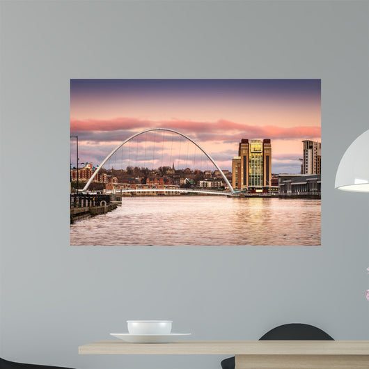 Millennium Bridge Sunset Wall Mural