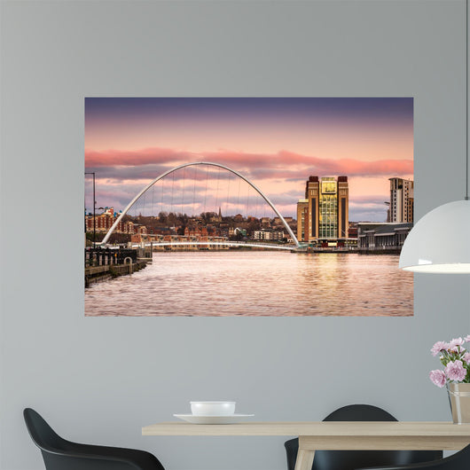 Millennium Bridge Sunset Wall Mural
