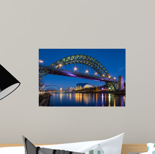 Tyne Bridge Night Wall Decal