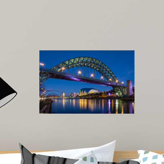 Tyne Bridge Night Wall Decal