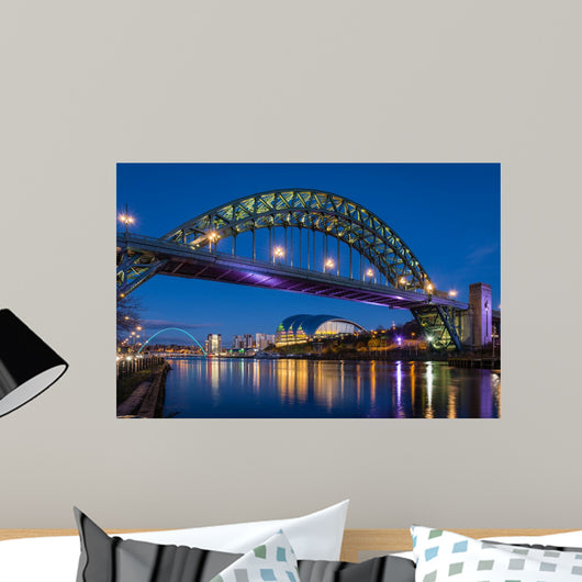 Tyne Bridge Night Wall Decal