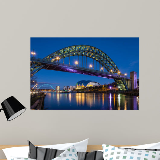 Tyne Bridge Night Wall Decal