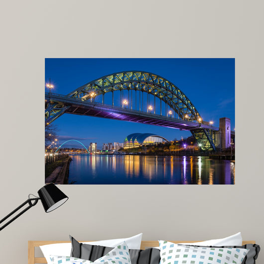 Tyne Bridge Night Wall Decal