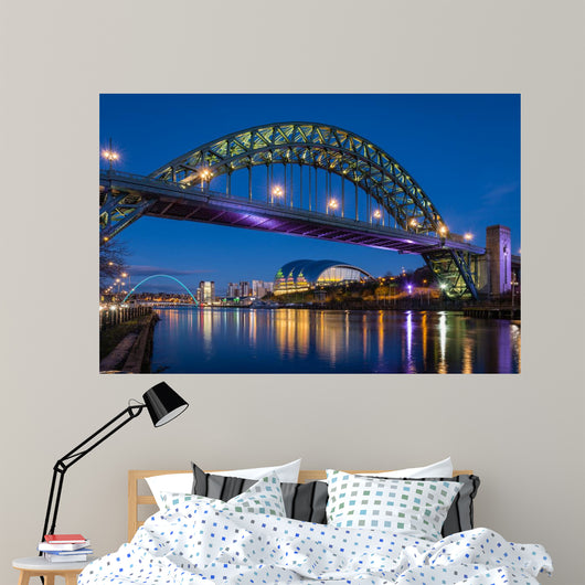 Tyne Bridge Night Wall Decal
