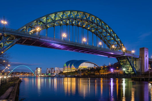 Tyne Bridge Night Wall Decal