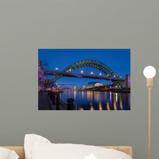 Tyne Bridge and Quayside Wall Decal