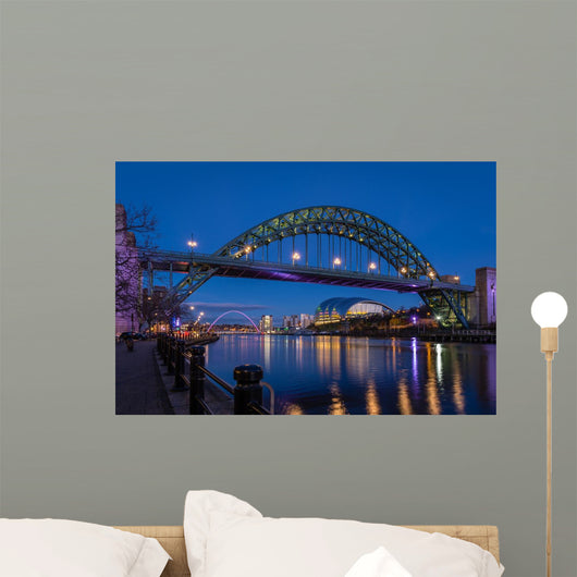 Tyne Bridge and Quayside Wall Decal