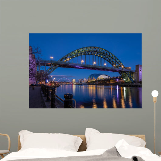 Tyne Bridge and Quayside Wall Decal