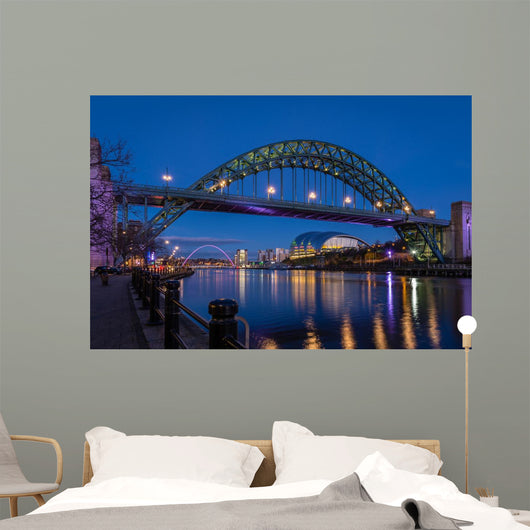 Tyne Bridge and Quayside Wall Decal