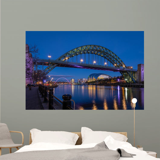 Tyne Bridge and Quayside Wall Decal