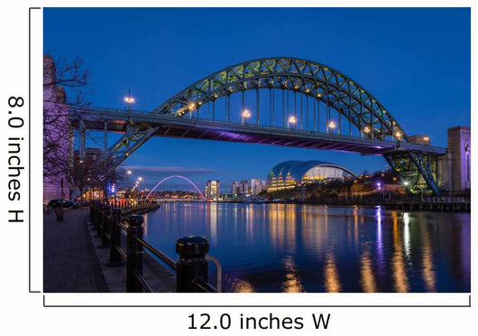 Tyne Bridge and Quayside Wall Decal