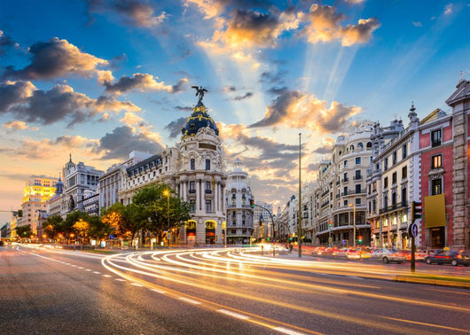 Madrid Spain Cityscape Calle Wall Decal