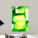 Vibrant Green and Yellow Wall Decal