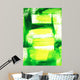 Vibrant Green and Yellow Wall Decal