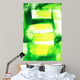 Vibrant Green and Yellow Wall Decal