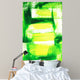 Vibrant Green and Yellow Wall Decal