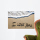 I Love You Beach Wall Decal