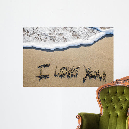 I Love You Beach Wall Decal