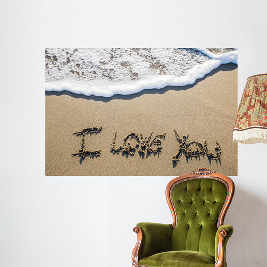 I Love You Beach Wall Decal