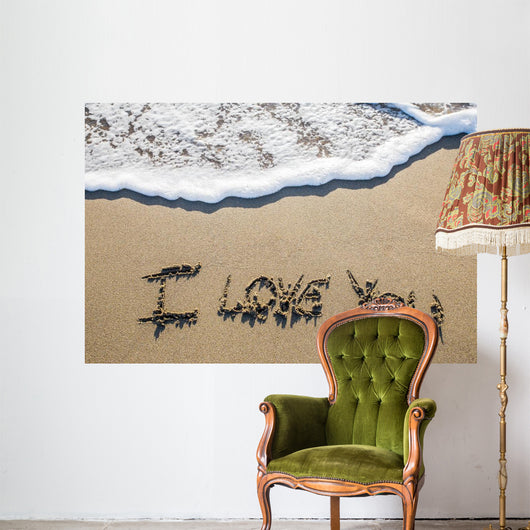 I Love You Beach Wall Decal
