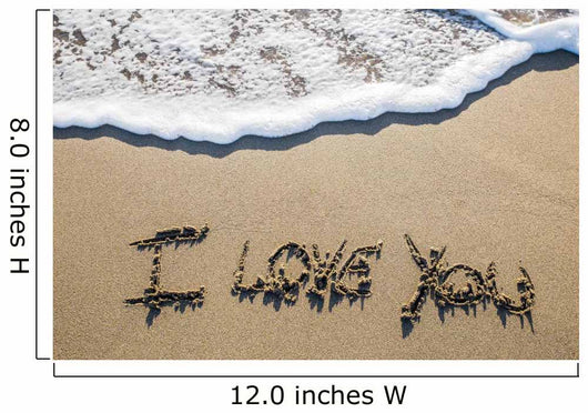 I Love You Beach Wall Decal