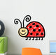 Scribble Doodle Ladybug Wall Decal