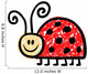 Scribble Doodle Ladybug Wall Decal