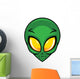 Alien Head Vector Icon Wall Decal