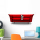 Cute Dalmatian Puppy Red Wall Decal