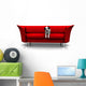 Cute Dalmatian Puppy Red Wall Decal