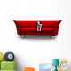 Cute Dalmatian Puppy Red Wall Decal