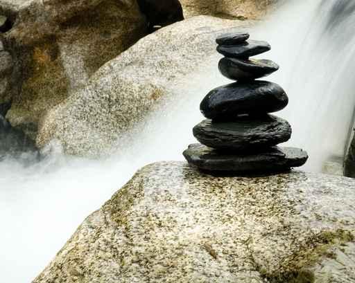 Pile Stones Waterfall Wall Decal
