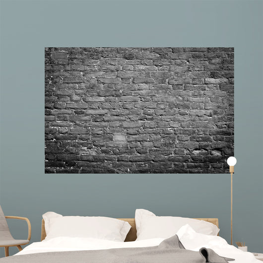 Old Wall Black White Wall Decal