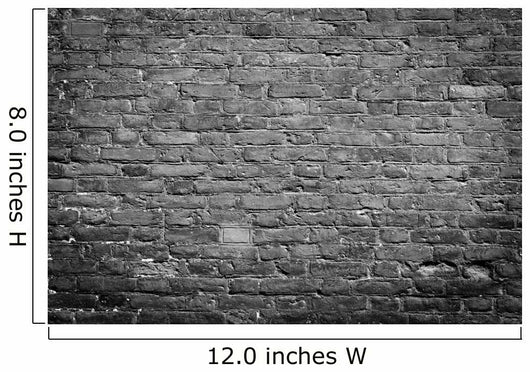 Old Wall Black White Wall Decal