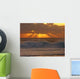 Sunset Rays Rough Seas Wall Decal