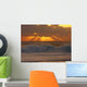 Sunset Rays Rough Seas Wall Decal