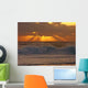 Sunset Rays Rough Seas Wall Decal