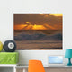Sunset Rays Rough Seas Wall Decal