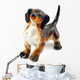 Dog Figurine Made Ceramics Wall Decal