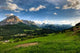 Panoramic Late Afternoon Scuol Wall Decal