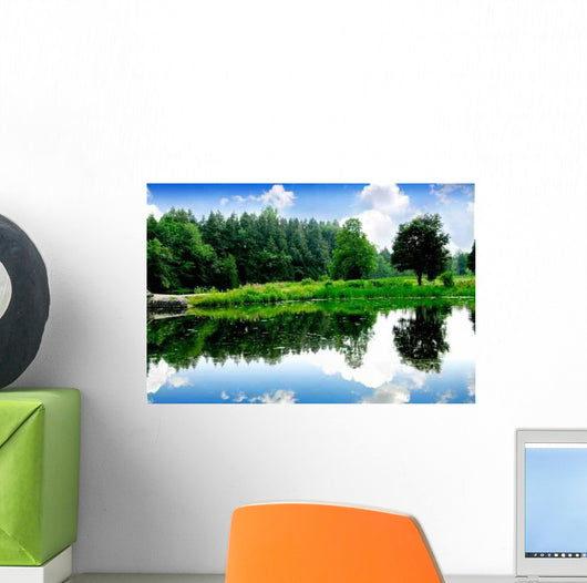 River Landscape Wall Decal